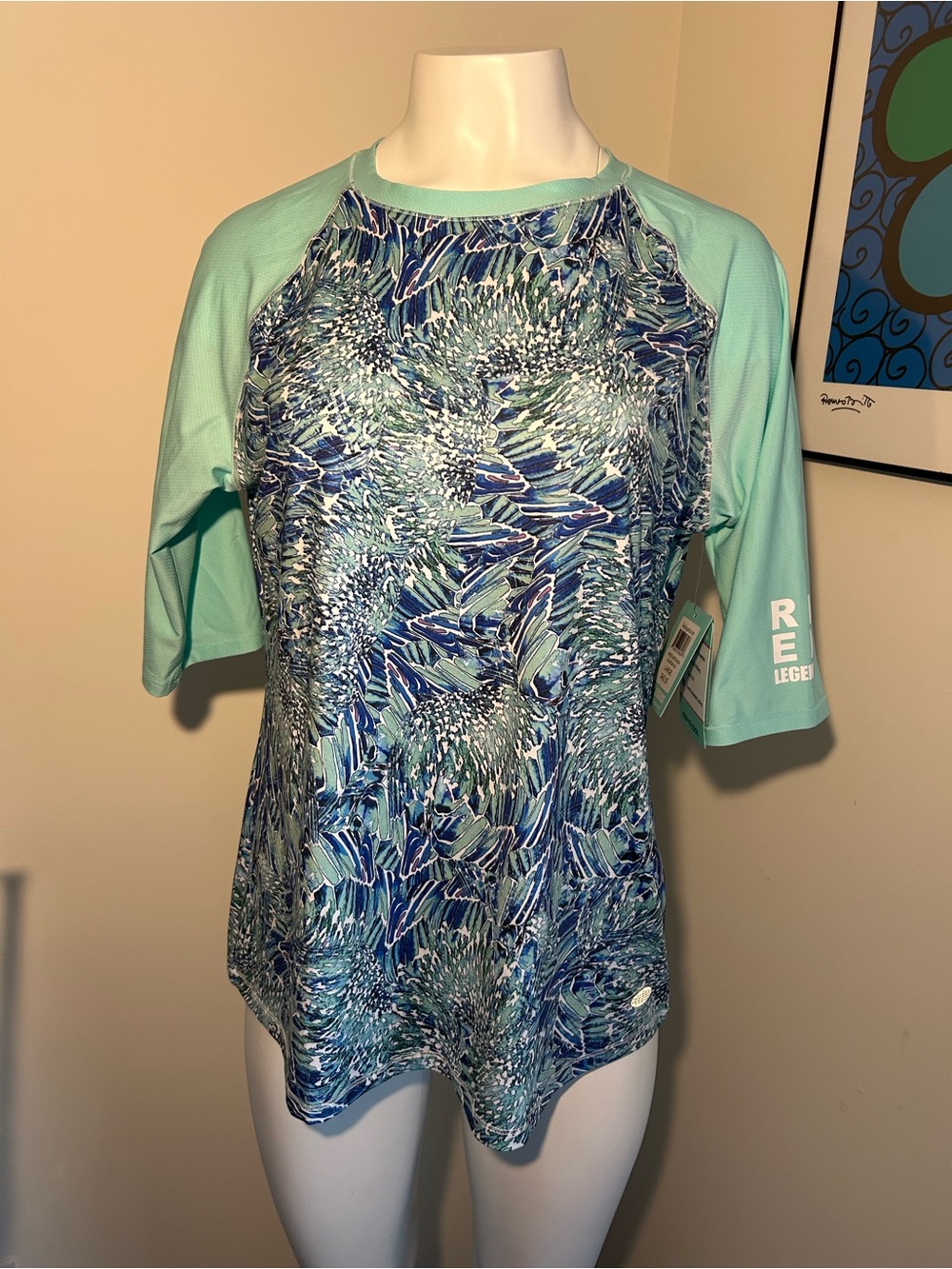Reel Legends Women's winged Water- Aruba UPF 50 Shirt Size L